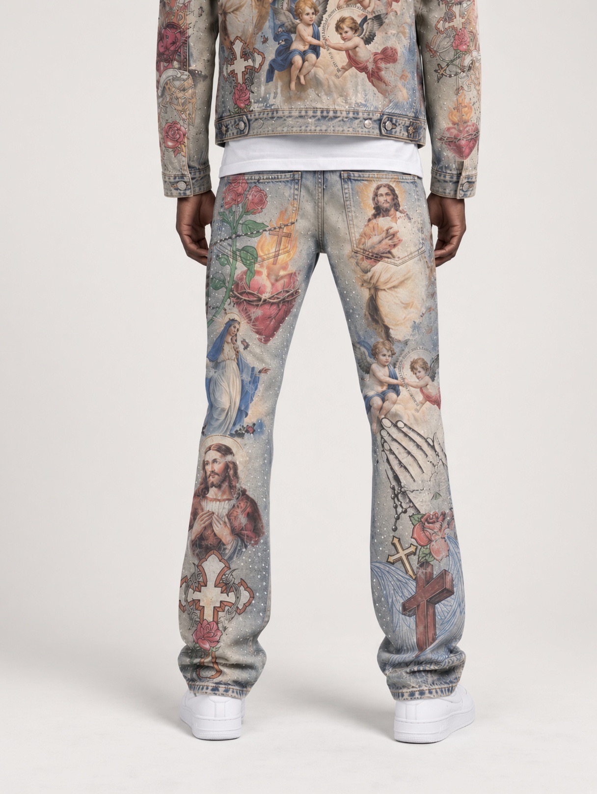 Religious Denim Back