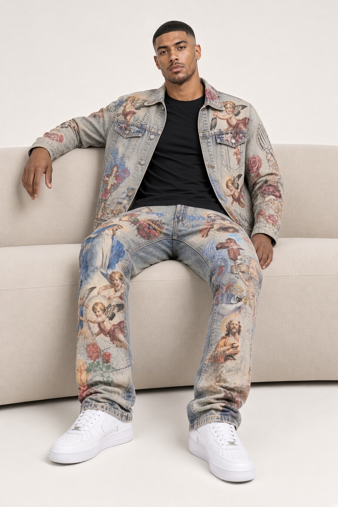 Religious Denim Front