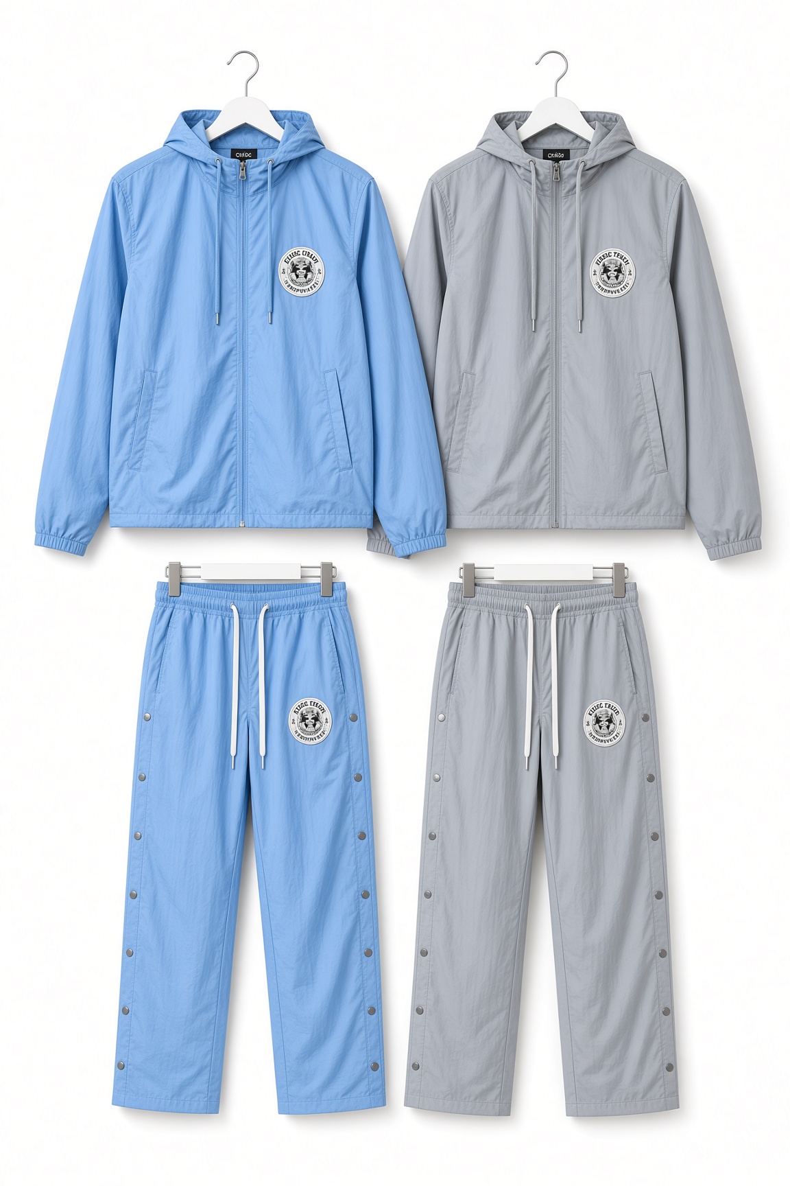 Light Blue Windbreaker Set