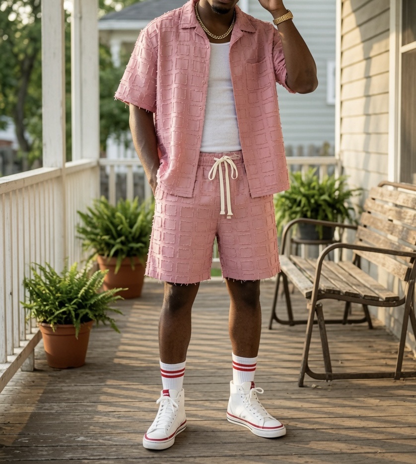 Pink Set on Model