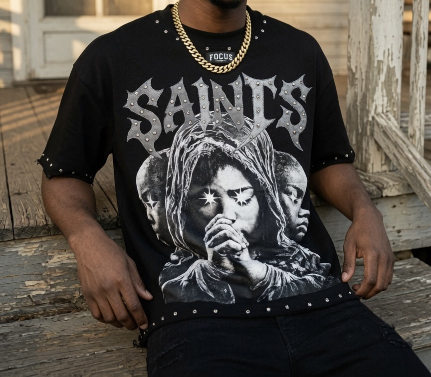 Saints Studded Tee